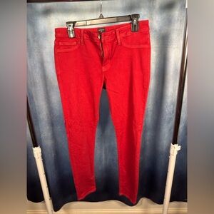 Vibrant Red Skinny Jeans